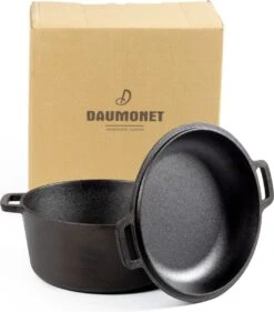 Daumonet Ducasse Gietijzeren Double Use Braadpan - Combi Sudderpan Zwart - 2-in-1 Bak- En Braadpan - PFAS & PFOA Vrij - Rond - Ø 26 Cm - 4,4 Liter - Emaille - Alle Warmtebronnen - Elektrisch - Gas - Halogeen - Inductie - Keramisch 19 Daumonet Ducasse Gietijzeren Double Use Braadpan - Combi Sudderpan Zwart - 2-in-1 Bak- En Braadpan - PFAS & PFOA Vrij - Rond - Ø 26 Cm - 4,4 Liter - Emaille - Alle Warmtebronnen - Elektrisch - Gas - Halogeen - Inductie - Keramisch -Kookgerei Korting Winkel 1053x1200