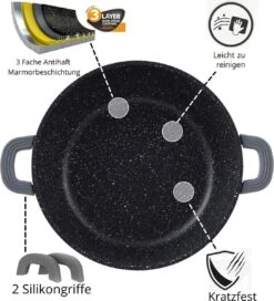 Cheffinger 28cm Kookpot / Braadpan - CF-DC28 10 Cheffinger 28cm Kookpot / Braadpan - CF-DC28 -Kookgerei Korting Winkel 1089x1200