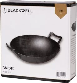 Blackwell Wadjan Wokpan - Gietijzer - 36 Cm - Zwart -Kookgerei Korting Winkel 1123x1200