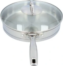 4goodz Dubbelwandige RVS Hapjespan Met Deksel 28 Cm - Zilver -Kookgerei Korting Winkel 1138x1200 4