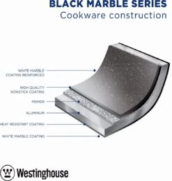 Westinghouse Grillpan - Ø 28 Cm - Zwart Marmer - Geschikt Voor Alle Warmtebronnen Inclusief Inductie - Steakpan Met Antiaanbaklaag- Aluminium 12 Westinghouse Grillpan - Ø 28 Cm - Zwart Marmer - Geschikt Voor Alle Warmtebronnen Inclusief Inductie - Steakpan Met Antiaanbaklaag- Aluminium -Kookgerei Korting Winkel 1138x1200 5