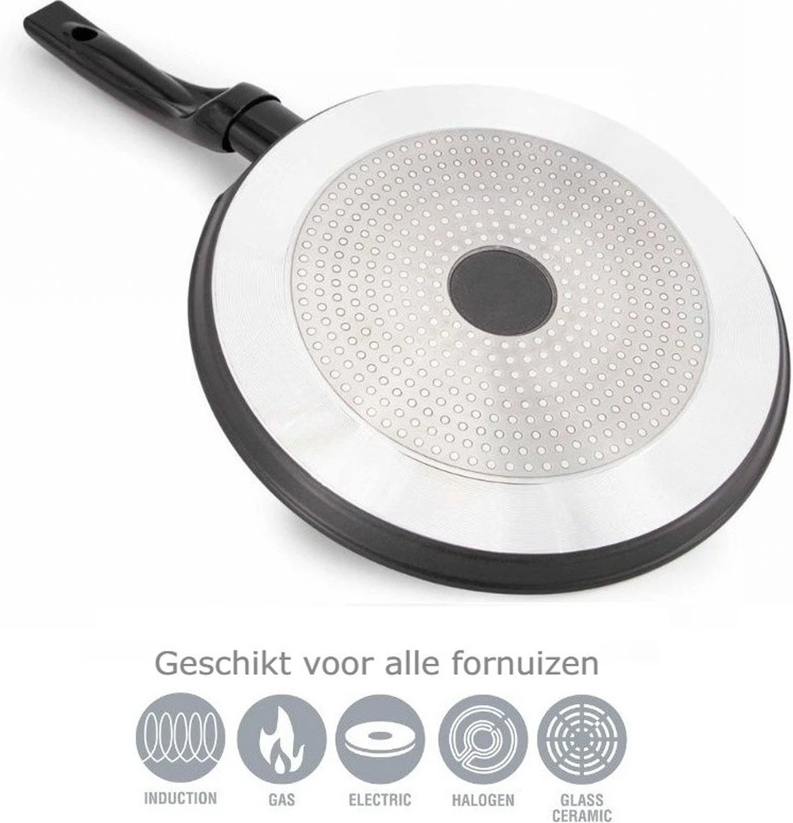 Pannenkoekenpan Antiaanbak - Inductie Marmer - 28cm 7 Pannenkoekenpan Antiaanbak - Inductie Marmer - 28cm - Afbeelding 5
