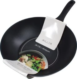 Miller Keramische Wokpan Inductie Ø 28 Cm - Alle Warmtebronnen - Anti Aanbaklaag 15 Miller Keramische Wokpan Inductie Ø 28 Cm - Alle Warmtebronnen - Anti Aanbaklaag -Kookgerei Korting Winkel 1157x1200