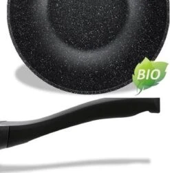 Luxe Swiss Wokpan - Ø 28 Cm - Marmeren Coating - Inductie - Met Glazen Deksel - Zwart 7 Luxe Swiss Wokpan - Ø 28 Cm - Marmeren Coating - Inductie - Met Glazen Deksel - Zwart -Kookgerei Korting Winkel 1180x1200