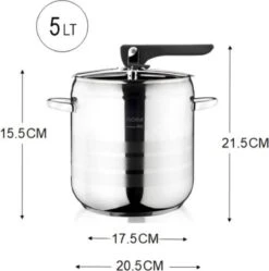 Zilan Easy - Snelkookpan - Pressure Cooker - Geschikt Voor Alle Warmtebronnen Ook Inductie - 4 Liter 12 Zilan Easy - Snelkookpan - Pressure Cooker - Geschikt Voor Alle Warmtebronnen Ook Inductie - 4 Liter -Kookgerei Korting Winkel 1189x1200