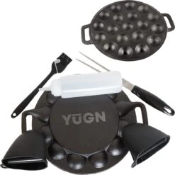 YUGN BLACK Poffertjespan Poffertjesmaker 6 Delige Set - 19 Poffertjes Incl Doseerfles Kwast Poffertjesvork Siliconen Ovenwanten - Platte Onderkant Poffertjespan Inductie Poffertjespan Elektrisch - Cadeau Tip 13 YUGN BLACK Poffertjespan Poffertjesmaker 6 Delige Set - 19 Poffertjes Incl Doseerfles Kwast Poffertjesvork Siliconen Ovenwanten - Platte Onderkant Poffertjespan Inductie Poffertjespan Elektrisch - Cadeau Tip -Kookgerei Korting Winkel 1198x1200 4