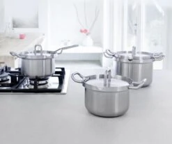 BK Q-linair Master RVS Pannenset - 5-delig - Veilig Afgietsysteem 20 BK Q-linair Master RVS Pannenset - 5-delig - Veilig Afgietsysteem -Kookgerei Korting Winkel 1200x1008