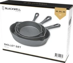 Blackwell Koekenpannenset - Gietijzer - ø 16, 20 En 25 Cm - Zonder Anti-aanbaklaag 17 Blackwell Koekenpannenset - Gietijzer - ø 16, 20 En 25 Cm - Zonder Anti-aanbaklaag -Kookgerei Korting Winkel 1200x1038