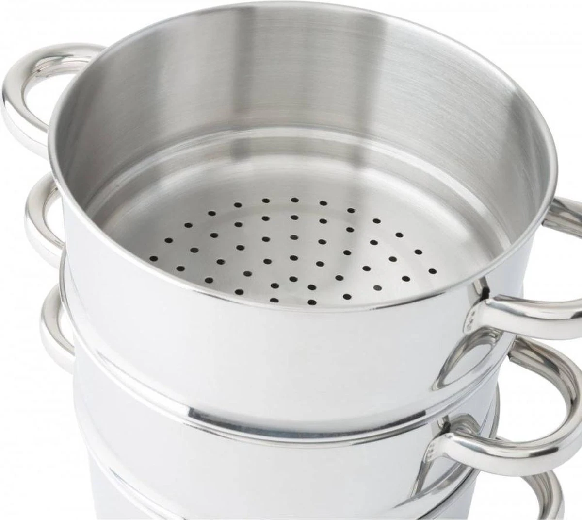 Merkloos Imperial Kitchen Stoompan - 20 Cm - 3 Delig - 21 X 26cm 6 Merkloos Imperial Kitchen Stoompan - 20 Cm - 3 Delig - 21 X 26cm - Afbeelding 4