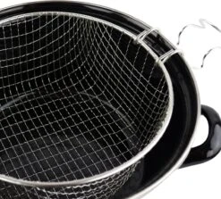 Orange85 Frituurpan - Zwart - Inductie - Emaille - Diameter 24 Cm - Met Draadmand - 3,5 Liter 11 Orange85 Frituurpan - Zwart - Inductie - Emaille - Diameter 24 Cm - Met Draadmand - 3,5 Liter -Kookgerei Korting Winkel 1200x1085 2