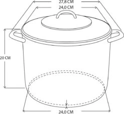 Haushalt Soeppan Met Glazen Deksel - 10 Liter- RVS 16 Haushalt Soeppan Met Glazen Deksel - 10 Liter- RVS -Kookgerei Korting Winkel 1200x1101 3