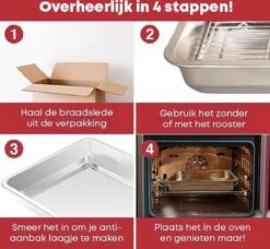 YUGN COMBI Set Braadslede Ovenschaal Combi Braadslee Oven Set - 2x Braadslede Met Rooster Voor Ovengerechten - 36x27x7CM En 40x30x7CM En Inclusief Bakkwast - Cadeau- Cadeautip 17 YUGN COMBI Set Braadslede Ovenschaal Combi Braadslee Oven Set - 2x Braadslede Met Rooster Voor Ovengerechten - 36x27x7CM En 40x30x7CM En Inclusief Bakkwast - Cadeau- Cadeautip -Kookgerei Korting Winkel 1200x1108 6