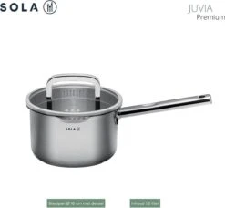 Sola Pannenset Juvia - 4 Delig - Ø 16,16,18,20 Cm - Zilver - RVS - Sandwichbodem 33 Sola Pannenset Juvia - 4 Delig - Ø 16,16,18,20 Cm - Zilver - RVS - Sandwichbodem -Kookgerei Korting Winkel 1200x1110 1