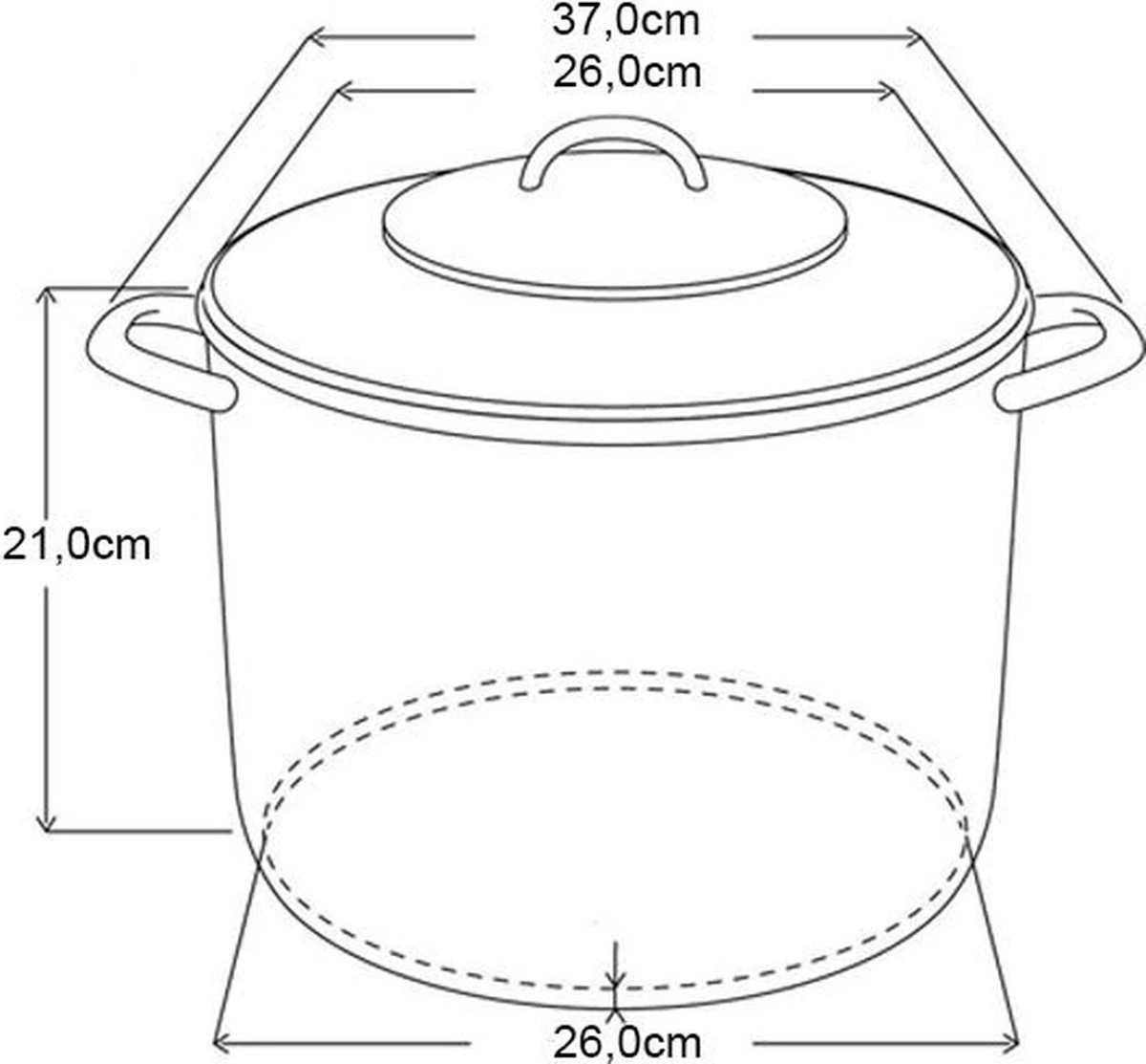 Michelino RVS Soeppan - 10 Liter - Vaatwasserbestendigd 4 Michelino RVS Soeppan - 10 Liter - Vaatwasserbestendigd - Afbeelding 2