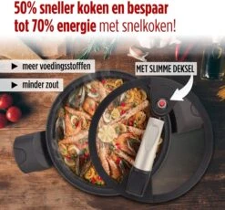 Rosmarino - Snelkookpan Met Glazen Deksel - Zwart - Ø24cm - 5 Liter - 100% PFAS & PFOA Vrij - Aluminium - Pressure Cooker - Non-stick Minerale Coating - Ergonomische Handgrepen - Geschikt Voor Alle Warmtebronnen 20 Rosmarino - Snelkookpan Met Glazen Deksel - Zwart - Ø24cm - 5 Liter - 100% PFAS & PFOA Vrij - Aluminium - Pressure Cooker - Non-stick Minerale Coating - Ergonomische Handgrepen - Geschikt Voor Alle Warmtebronnen -Kookgerei Korting Winkel 1200x1115 1