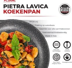 Flonal Pietra Lavica - Koekenpan - Ø 26cm - 100% PFOA Vrij - Aluminium - Ergonomische Handgreep - Geschikt Voor Alle Warmtebronnen 14 Flonal Pietra Lavica - Koekenpan - Ø 26cm - 100% PFOA Vrij - Aluminium - Ergonomische Handgreep - Geschikt Voor Alle Warmtebronnen -Kookgerei Korting Winkel 1200x1135 4