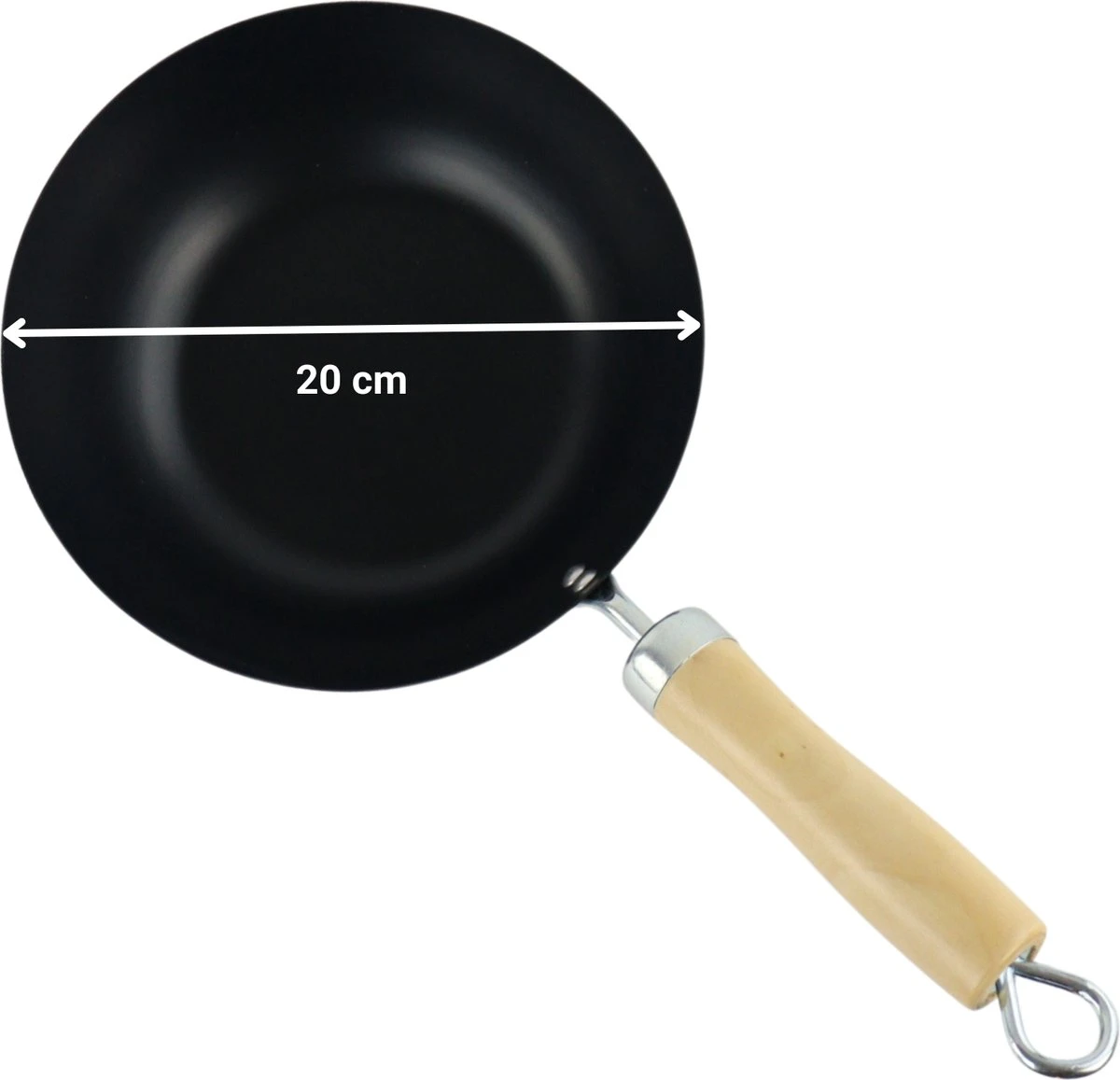 Orange85 Wokpan - Non Stick - Zwart - 20 Cm - Geschikt Voor Gas 5 Orange85 Wokpan - Non Stick - Zwart - 20 Cm - Geschikt Voor Gas - Afbeelding 3