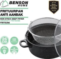 Benson Frituurpan Met Korf - Ø 26 Cm - Carbonstaal Met Marmer Coating 14 Benson Frituurpan Met Korf - Ø 26 Cm - Carbonstaal Met Marmer Coating -Kookgerei Korting Winkel 1200x1168 5