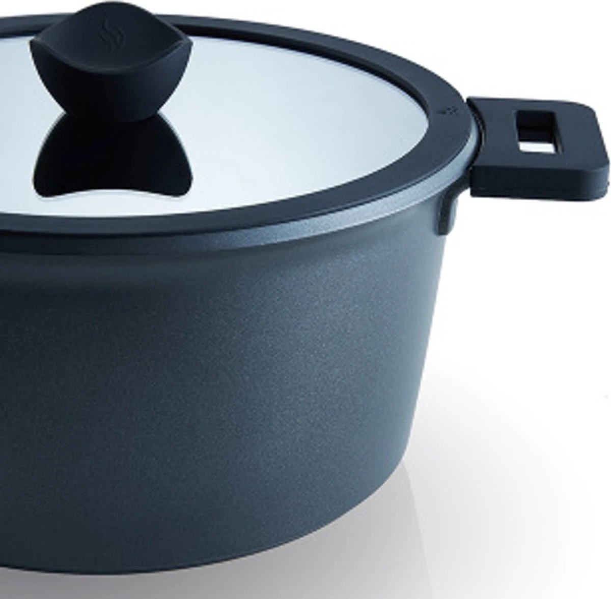 The White Series - Keramische Pannenset Met Glazen Deksels - Inclusief Set Vershoudbakjes - Zwart 7 The White Series - Keramische Pannenset Met Glazen Deksels - Inclusief Set Vershoudbakjes - Zwart - Afbeelding 5