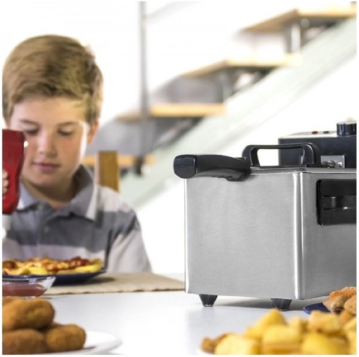 Frituurmachine Cecotec Cleanfry 1,5 L 1000W Roestvrij Staal 4 Frituurmachine Cecotec Cleanfry 1,5 L 1000W Roestvrij Staal - Afbeelding 2