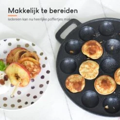 Ocina Poffertjespan – Combo Pack – 19 Poffertjes – Poffertjesmaker – Poffertjespan Inductie – Poffertjespan Electrisch – Gietijzeren Pan - Inclusief Doseerfles, Handvaten, 6x Poffertjesvorken En Invetkwast – Gratis Receptenboek 20 Ocina Poffertjespan – Combo Pack – 19 Poffertjes – Poffertjesmaker – Poffertjespan Inductie – Poffertjespan Electrisch – Gietijzeren Pan - Inclusief Doseerfles, Handvaten, 6x Poffertjesvorken En Invetkwast – Gratis Receptenboek -Kookgerei Korting Winkel 1200x1198 17