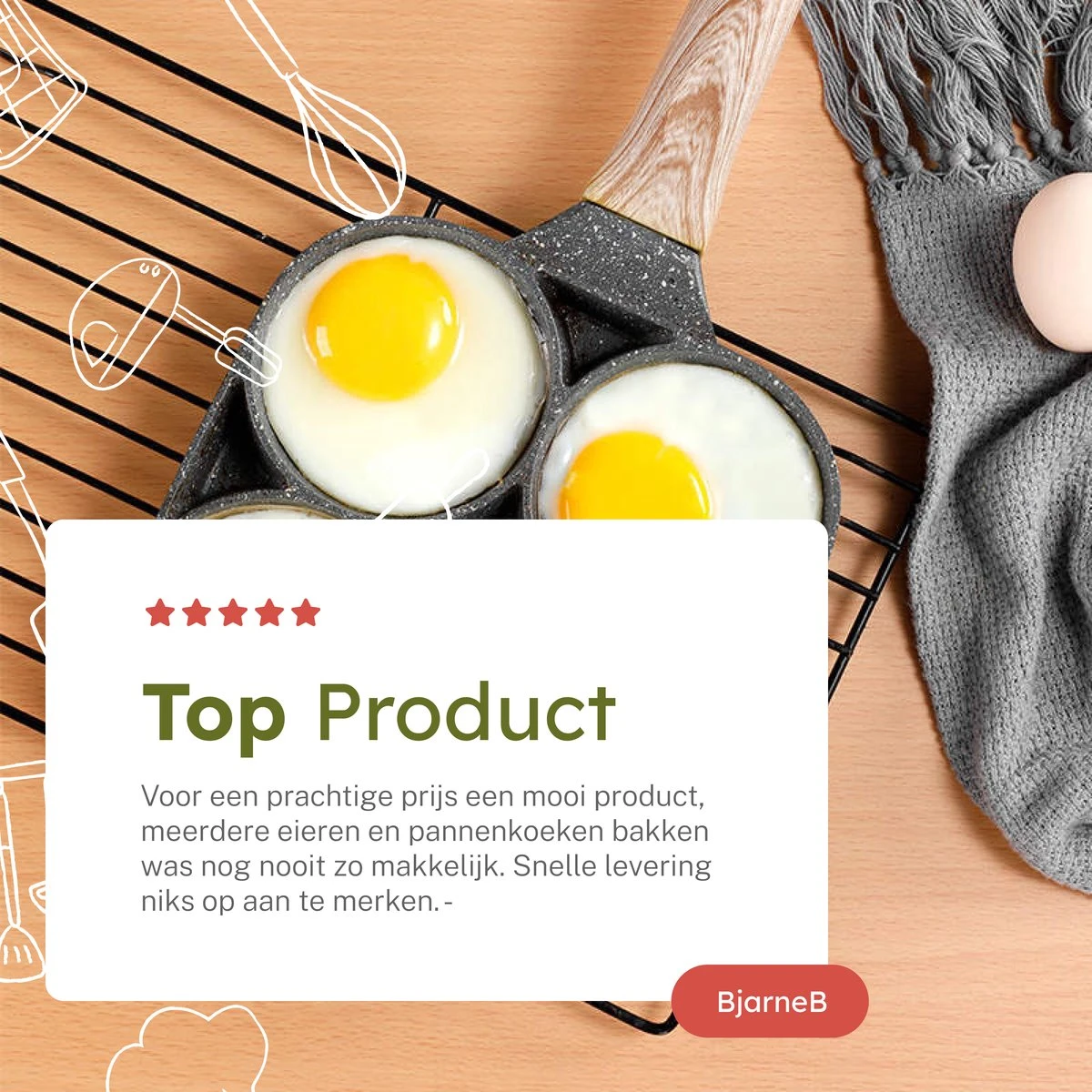 Merkloos Pancake Pan - Omeletpan - Eierpan - Anti Aanbaklaag - PFAS Vrij - Pancake Maker - Geschikt Voor Alle Warmtebronnen - Inductie Pannen 9 Merkloos Pancake Pan - Omeletpan - Eierpan - Anti Aanbaklaag - PFAS Vrij - Pancake Maker - Geschikt Voor Alle Warmtebronnen - Inductie Pannen - Afbeelding 7