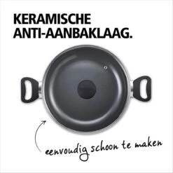 BRABANTIA INDU+ Hapjespan - Keramische Antiaanbaklaag - Met Deksel - Ø 28 Cm - Inductie - Pfas Vrij -Kookgerei Korting Winkel 1200x1200 1073