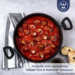 Westinghouse Hapjespan Inductie - Ø 32 Cm - Zwart Marmer - Met Deksel 17 Westinghouse Hapjespan Inductie - Ø 32 Cm - Zwart Marmer - Met Deksel -Kookgerei Korting Winkel 1200x1200 1087