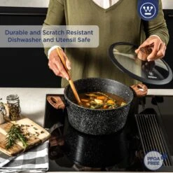 Westinghouse Kookpan/Braadpan Inductie - Ø 24 Cm - Zwart Marmer - Speciale Editie 13 Westinghouse Kookpan/Braadpan Inductie - Ø 24 Cm - Zwart Marmer - Speciale Editie -Kookgerei Korting Winkel 1200x1200 11