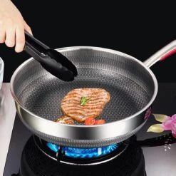 MONFORTT. Hapjespan Ø 28cm Anti-aanbaklaag 7 Lagen Staal Met Deksel 8 MONFORTT. Hapjespan Ø 28cm Anti-aanbaklaag 7 Lagen Staal Met Deksel -Kookgerei Korting Winkel 1200x1200 1101