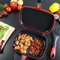 Herenthal Dubbele Grillpan - Ø 28 Cm - Koekenpan - Keramische Pan - Marmeren Coating Met Antiaanbaklaag - PFAS & PFOA Vrij - Pan - Grill - Vermindert Geur, Rook En Oliespatten - Zilver 15 Herenthal Dubbele Grillpan - Ø 28 Cm - Koekenpan - Keramische Pan - Marmeren Coating Met Antiaanbaklaag - PFAS & PFOA Vrij - Pan - Grill - Vermindert Geur, Rook En Oliespatten - Zilver -Kookgerei Korting Winkel 1200x1200 1122