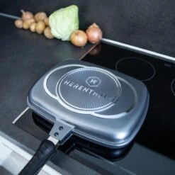 Herenthal Dubbele Grillpan - Ø 28 Cm - Koekenpan - Keramische Pan - Marmeren Coating Met Antiaanbaklaag - PFAS & PFOA Vrij - Pan - Grill - Vermindert Geur, Rook En Oliespatten - Zilver 22 Herenthal Dubbele Grillpan - Ø 28 Cm - Koekenpan - Keramische Pan - Marmeren Coating Met Antiaanbaklaag - PFAS & PFOA Vrij - Pan - Grill - Vermindert Geur, Rook En Oliespatten - Zilver -Kookgerei Korting Winkel 1200x1200 1125
