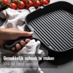 Daumonet Auguste Noir Gietijzeren Grillpan - Steakpan Zwart - PFAS & PFOA Vrij - Vierkant Met Schenktuit - 23,5 Cm - 2 Liter - Emaille - Alle Warmtebronnen - Elektrisch - Gas - Halogeen - Inductie - Keramisch 18 Daumonet Auguste Noir Gietijzeren Grillpan - Steakpan Zwart - PFAS & PFOA Vrij - Vierkant Met Schenktuit - 23,5 Cm - 2 Liter - Emaille - Alle Warmtebronnen - Elektrisch - Gas - Halogeen - Inductie - Keramisch -Kookgerei Korting Winkel 1200x1200 1152