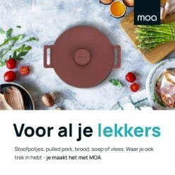 MOA Gietijzeren Braadpan - Inhoud 4,75 Liter - 26CM - Rond - Alle Warmtebronnen - Ook Voor Inductie - Gewicht 5,8 Kg - Bordeaux Rood - MC26BR 14 MOA Gietijzeren Braadpan - Inhoud 4,75 Liter - 26CM - Rond - Alle Warmtebronnen - Ook Voor Inductie - Gewicht 5,8 Kg - Bordeaux Rood - MC26BR -Kookgerei Korting Winkel 1200x1200 1225