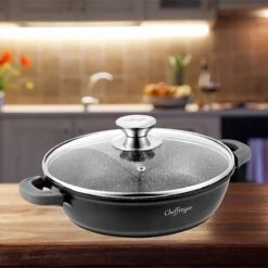 Cheffinger 28cm Lage Kookpot / Braadpan - CF-SC28 13 Cheffinger 28cm Lage Kookpot / Braadpan - CF-SC28 -Kookgerei Korting Winkel 1200x1200 1281