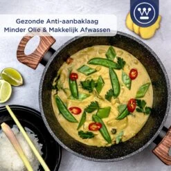 Westinghouse Kookpan/Braadpan Inductie - Ø 24 Cm - Zwart Marmer - Speciale Editie 15 Westinghouse Kookpan/Braadpan Inductie - Ø 24 Cm - Zwart Marmer - Speciale Editie -Kookgerei Korting Winkel 1200x1200 13