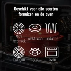 Daumonet Carême Rouge Gietijzeren Braadpan - Sudderpan Kersen Rood - Rond - Ø26 Cm - 4,4 Liter - PFAS & PFOA Vrij - Emaille - Geschikt Voor Alle Warmtebronnen - Elektrisch - Gas - Halogeen - Inductie - Keramisch - Vaatwasserbestendig 21 Daumonet Carême Rouge Gietijzeren Braadpan - Sudderpan Kersen Rood - Rond - Ø26 Cm - 4,4 Liter - PFAS & PFOA Vrij - Emaille - Geschikt Voor Alle Warmtebronnen - Elektrisch - Gas - Halogeen - Inductie - Keramisch - Vaatwasserbestendig -Kookgerei Korting Winkel 1200x1200 1304