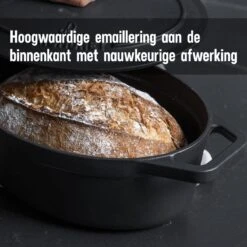 Gietijzeren Braadpan - Sudderpan Zwart Van Daumonet - Ovaal - Ø 29 Cm - 3 Liter - 100% PFAS & PFOA Vrij - Emaille - Geschikt Voor Alle Warmtebronnen - Elektrisch - Gas - Halogeen - Inductie - Keramisch - Vaatwasserbestendig 21 Gietijzeren Braadpan - Sudderpan Zwart Van Daumonet - Ovaal - Ø 29 Cm - 3 Liter - 100% PFAS & PFOA Vrij - Emaille - Geschikt Voor Alle Warmtebronnen - Elektrisch - Gas - Halogeen - Inductie - Keramisch - Vaatwasserbestendig -Kookgerei Korting Winkel 1200x1200 1311