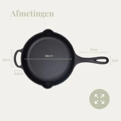 Belluci - Ø26cm - Koekenpan - Skillet + Deksel Geëmailleerde Gietijzeren Pan Voor BBQ En Inductie Incl. Accessoires - Hapjespan - Braadpan 12 Belluci - Ø26cm - Koekenpan - Skillet + Deksel Geëmailleerde Gietijzeren Pan Voor BBQ En Inductie Incl. Accessoires - Hapjespan - Braadpan -Kookgerei Korting Winkel 1200x1200 1335