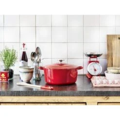 BK Bourgogne Braadpan Ø 28 Cm - Rood - Gietijzer - Inductie 16 BK Bourgogne Braadpan Ø 28 Cm - Rood - Gietijzer - Inductie -Kookgerei Korting Winkel 1200x1200 1340