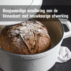 Daumonet Carême Blanc Gietijzeren Braadpan - Sudderpan Wit - Rond - Ø 26 Cm - 4,4 Liter - 100% PFAS & PFOA Vrij - Emaille - Geschikt Voor Alle Warmtebronnen - Elektrisch - Gas - Halogeen - Inductie - Keramisch - Vaatwasserbestendig 21 Daumonet Carême Blanc Gietijzeren Braadpan - Sudderpan Wit - Rond - Ø 26 Cm - 4,4 Liter - 100% PFAS & PFOA Vrij - Emaille - Geschikt Voor Alle Warmtebronnen - Elektrisch - Gas - Halogeen - Inductie - Keramisch - Vaatwasserbestendig -Kookgerei Korting Winkel 1200x1200 1359