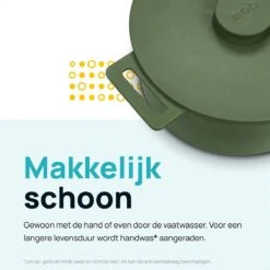 MOA Gietijzeren Braadpan - Inhoud 4,75 Liter - 26CM - Rond - Alle Warmtebronnen - Ook Voor Inductie - Gewicht 5,8 Kg - Olijfgroen - MC26OG 20 MOA Gietijzeren Braadpan - Inhoud 4,75 Liter - 26CM - Rond - Alle Warmtebronnen - Ook Voor Inductie - Gewicht 5,8 Kg - Olijfgroen - MC26OG -Kookgerei Korting Winkel 1200x1200 1394
