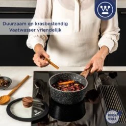 Westinghouse Steelpan Inductie - Ø 20 Cm - Zwart Marmer - Speciale Editie 12 Westinghouse Steelpan Inductie - Ø 20 Cm - Zwart Marmer - Speciale Editie -Kookgerei Korting Winkel 1200x1200 1540