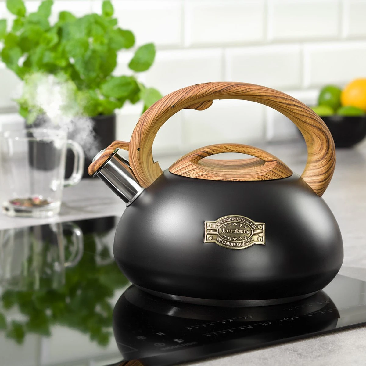 Klausberg 7565 - Fluitketel - Mat - Inductie - 3 Liter 4 Klausberg 7565 - Fluitketel - Mat - Inductie - 3 Liter - Afbeelding 2