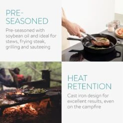 Navaris Gietijzeren Koekenpan - Braadpan Van Gietijzer - Ronde Skillet - Geschikt Voor Alle Warmtebronnen - Ø 30 Cm - Ovenbestendig Tot 260 Graden 35 Navaris Gietijzeren Koekenpan - Braadpan Van Gietijzer - Ronde Skillet - Geschikt Voor Alle Warmtebronnen - Ø 30 Cm - Ovenbestendig Tot 260 Graden -Kookgerei Korting Winkel 1200x1200 219