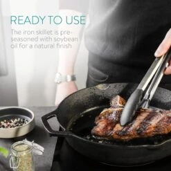 Navaris Gietijzeren Koekenpan - Braadpan Van Gietijzer - Ronde Skillet - Geschikt Voor Alle Warmtebronnen - Ø 30 Cm - Ovenbestendig Tot 260 Graden 36 Navaris Gietijzeren Koekenpan - Braadpan Van Gietijzer - Ronde Skillet - Geschikt Voor Alle Warmtebronnen - Ø 30 Cm - Ovenbestendig Tot 260 Graden -Kookgerei Korting Winkel 1200x1200 220