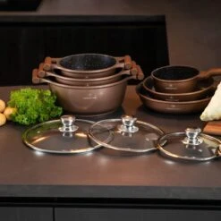 Herenthal Inductie Pannenset- Luxe 10-delige Koekenpannenset - Voor Alle Warmtebronnen - Met Glazen Deksels - Koper 17 Herenthal Inductie Pannenset- Luxe 10-delige Koekenpannenset - Voor Alle Warmtebronnen - Met Glazen Deksels - Koper -Kookgerei Korting Winkel 1200x1200 36