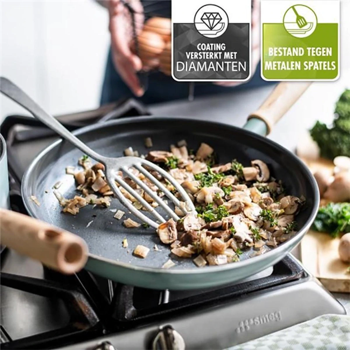 BK Greenpan Keramische Antikleef Pannenset 5-delig - Inductie - Greenpan - Pan - Mat - Koken - Keuken - RVS Pan - Pannenset - Anti Aanbak 5 BK Greenpan Keramische Antikleef Pannenset 5-delig - Inductie - Greenpan - Pan - Mat - Koken - Keuken - RVS Pan - Pannenset - Anti Aanbak - Afbeelding 3