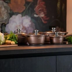 Herenthal Inductie Pannenset- Luxe 10-delige Koekenpannenset - Voor Alle Warmtebronnen - Met Glazen Deksels - Koper 18 Herenthal Inductie Pannenset- Luxe 10-delige Koekenpannenset - Voor Alle Warmtebronnen - Met Glazen Deksels - Koper -Kookgerei Korting Winkel 1200x1200 37