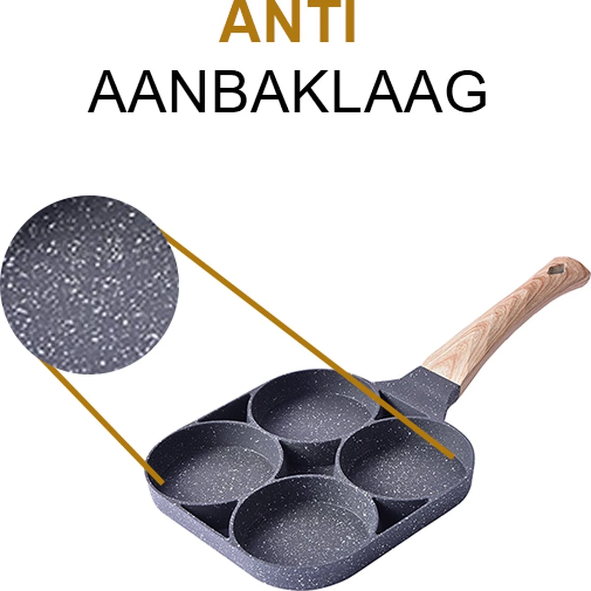 Alora 4-Delige Pannenkoekenpan - Pannenkoeken Maker - Cakemaker - Omeletpan - Omeletmaker - Eierpan - Koekjes Maker - 4-in-1 Pannenset 7 Alora 4-Delige Pannenkoekenpan - Pannenkoeken Maker - Cakemaker - Omeletpan - Omeletmaker - Eierpan - Koekjes Maker - 4-in-1 Pannenset - Afbeelding 5